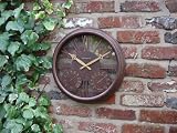 West Meters wall clock with temperature and humidity DS1030