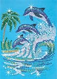 Sequin Art and Beads Dolphins