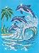 Sequin Art and Beads Dolphins