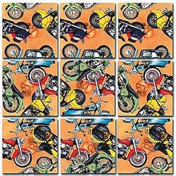 Classic Motorcycles Scramble Squares Puzzle 9pc