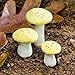 G & F MiniGardenn 10025 Fairy Garden Miniature Mushrooms (Set of 3), Orange, 0.5-1.25