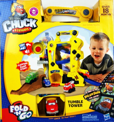 Tonka - Chuck & Ses Amis - Fold & Go Tumble Tower - Mettant en Vedette Chuck le camion-benne! - 28667