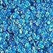 5mm Round Cup Sequins Marine Blue Shimmer Lazer Rainbow Loose Paillettes. Made in USA