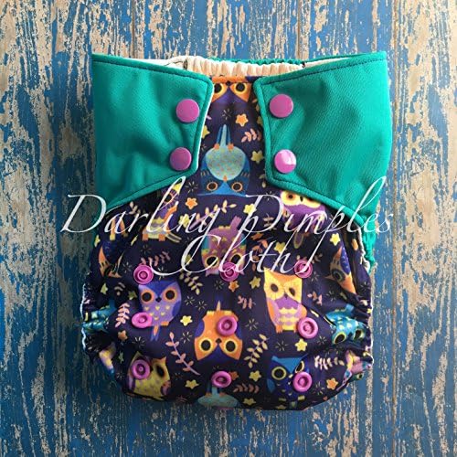 Owls Split Print Pocket Diaper