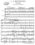 cover of Beethoven Rondo for Piano and Orchestra (2 Piano reduction): Instantly download and print sheet music