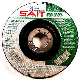 SAIT 20061 Type 27 4-1 2-Inch x 1 4-Inch x 7 8-Inch 13300 Max RPM C24N - Concrete... by SAIT
