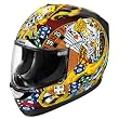 Icon Alliance Full Face Motorcycle Helmet Black Lucky Lid XXL 2XL 0101-5416