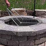 Sunnydaze Foldable Chrome Plated Cooking Grate, 36 Inch Diameter