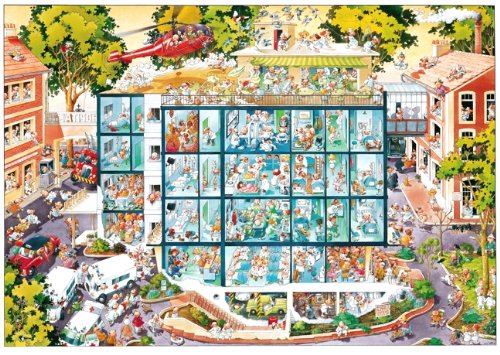 Heye 25784 - Dreieckspuzzles 2000 Teile Emergency Room, Jean-Jacques Loup Preisvergleich