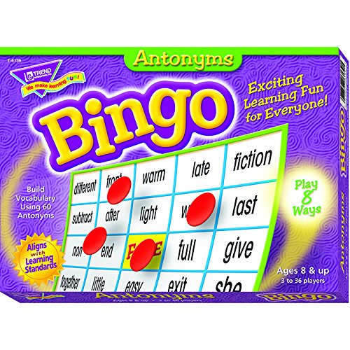 Antonyms Bingo Games Board Game