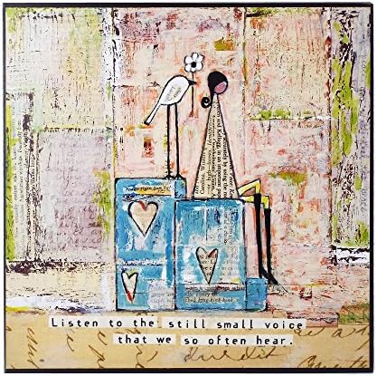 Listen to The Still Small Voice Wood Block Wall Art