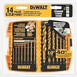 DEWALT DW1354 14-Piece Titanium Drill Bit Set