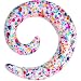 1/2" Acrylic Rainbow Bubblegum Spatter Spiral Taper