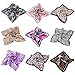 Premium Silk Feel Animal Print Square Satin Scarf 20