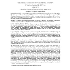 Aavso Bulletin by