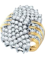 5.00CTW ROUND DIAMOND LADIES CLUSTER RING