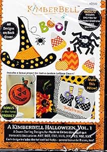 Amazoncom kimberbell halloween vol 1 machine embroidery cd kd502 Amazoncom kimberbell halloween vol 1 machine embroidery cd kd502