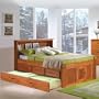 Discovery Full Bookcase Captains w/ Elev. Ped & Trundle: Desk Hutch & Chair