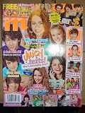 M Magazine display Until 5/12/08, May 2008 Jonas Brother / Miley Cyrus / Selena Gomez cover, 1 Poster each of the 3 stars on the cover still attached/stapled inside the magazine.
