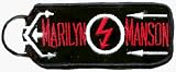 Marilyn Manson Arrow Logo Embroidered Fabric Keychain