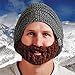 Beardo Original Detachable Beard Hat, Gray Brown