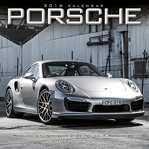 Porsche Calendar- 2016 Wall calendars - Car Calendar - Automobile Calendar - Monthly Wall Calendar by Avonside