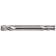 YG-1 E5023 Carbide Square Nose End Mills, Inch, Stub Length, Double End, Uncoated (Bright) Finish, 30 Degree Helix, For Use With Aluminum/Aluminum Alloys, Cast Iron, Plastics, Steel/Steel Alloys