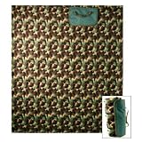Outdoorsman Camo Fleece Blanket with Self Carrying Strap (measures approximately 40 x 50)