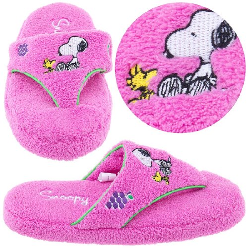 Snoopy and Woodstock Thong Slippers for Women