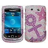 Rhinestones Protector Case for BlackBerry Torch 9800, Anchor Full Diamond