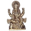 ShalinCraft Hindu Goddess Lakshmi Brass Figurines or Statues - Religious Gift Ideas 4.5" x 2.5" x 1.5"