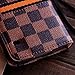RAYTOP Luxury Brand Designer Brown Checks Leather Cases Covers Wallet for Samsung Galaxy S5 S 5 GT-I9600 Card Holder Striped Classy Classic Men Guys Business Cheap