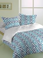 Leitmotiv Juego de Funda Nórdica Jacquard Vibration (Azul)