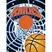 New York Knicks NBA Royal Plush Raschel Blanket (Vortex Series) (60