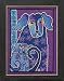 Laurel Burch Dogs! Bloomingtails On Linen Counted Cross -5x5 28 Count