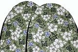 Hawaiian Car Seat Covers, Green Hawaiiani, set of 2 Front Bucket seat covers, Made in Hawaii USA, * FREE Shipping from Hawaii