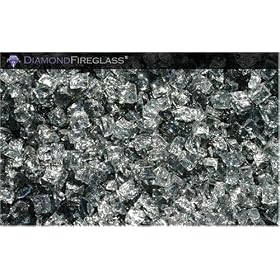 Gray Nugget - Fireplace Glass - 60 LBS. by Diamond Fire Glass