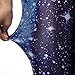 Womens Fashionable Digital Print Galaxy/Space Graphic Design Stretch Seamless Leggings(Dark Blue/Blue), One Size