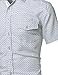 Youstar Men's Short Sleeve Patterned High Low Curved Hem Shirt