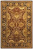 2' x 3' Rectangular Safavieh CL239C-2 Rust/Black Color Hand Tufted Indian Classic Collection Rug