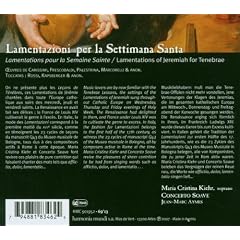 Lamentazioni per la Settimana Santa