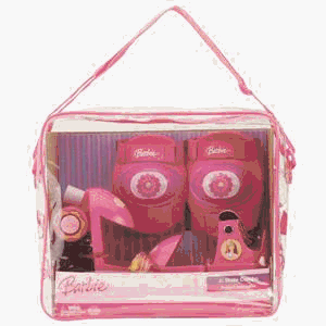 Childrens Toyshop  Sporting Goods : Barbie Junior Skate Combo in Vinyl Bag (Ages 3-5)