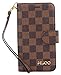 iPhone 7 Case,GX-LV iPhone 7 Classic Plaid Pattern Wrist Strap Leather Wallet Case Cover with Card Slots for Apple iPhone 7, GX-LV® Retail Packaging,Brown
