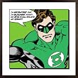 The Green Lantern - Framed Comic Art Print / Poster (Size: 16" x 16")