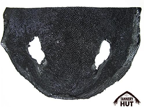 Genuine Stingray Skin Leather Hide 6" X 8" or Bigger Black