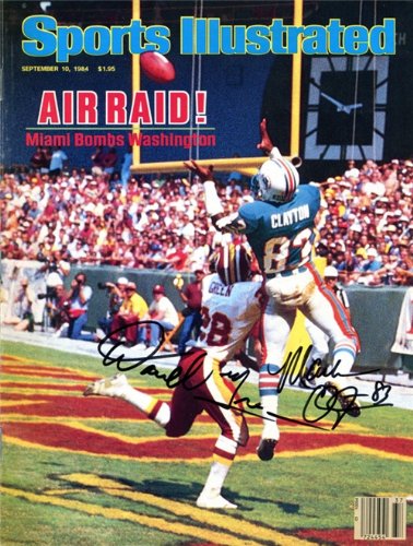 Mark Clayton / Darrell Green Autographed/Hand Signed September 10, 1984 Sports Illustrated Football