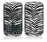 Black Zebra Skin Design Decal Skin Sticker for BlackBerry Curve 8500 Cell Phone