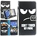 Alcatel One Touch Fierce XL Case, One Touch Fierce XL Wallet Case, Harryshell(TM) Eyes Wallet Folio Leather Flip Case Cover with Card Id Slot and Wrist Strap for Alcatel One Touch Fierce XL 5054