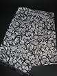 Rectangular Scarf 70" x 9" Monarch Butterfly in White Double Sided