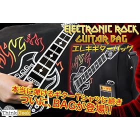 �{���ɒe����I�G���L�M�^�[�o�b�O �iELECTRONIC ROCK GUITAR BAG) Think Geek
